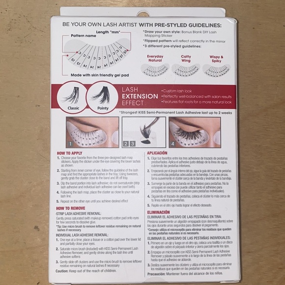 Kiss Lash Mapping 3D DIY Faux Lash Extentions Kit - Picture 3 of 3